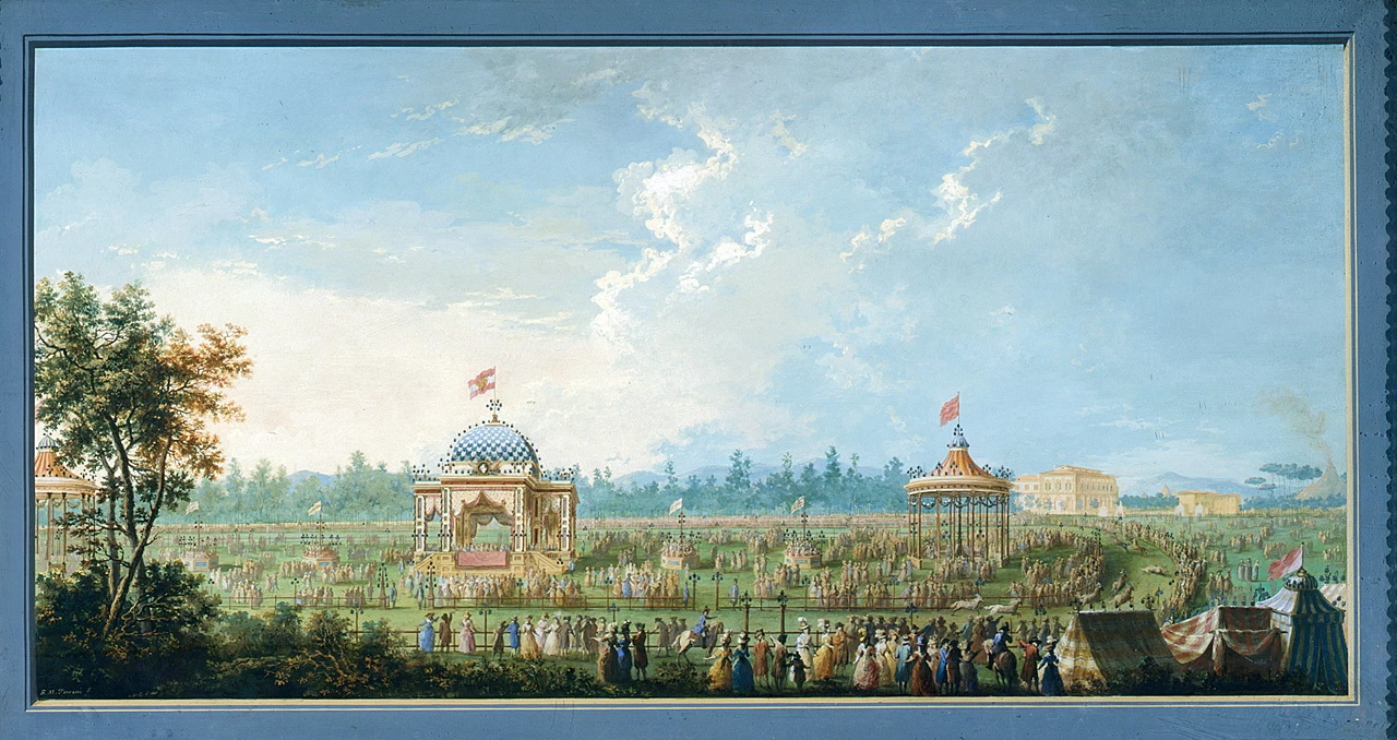 Corsa dei Berberi alle Cascine dell'Isola in onore di Ferdinando III - Palazzo Pitti, Firenze
